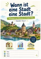 Vorschau - Arbeitsblätter - Wann ist eine Stadt eine Stadt - Rollenspiel und Diskussion - Deckblatt