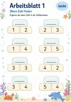 Vorschau - Arbeitsblätter - Zahlenmauern bis 10 Klasse 1 | Mathematik | 5 Arbeitsblätter als PDF - Seite 1