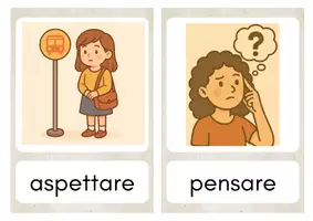 anteprima - Flashcard - I VERBI flashcads e verifica al tempo indicativo presente - Pagina 1