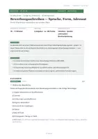 Vorschau - Arbeitsblätter - Bewerbungsschreiben üben – Sprache, Form und Adressat | Deutsch Klasse 9/10 - Seite 1