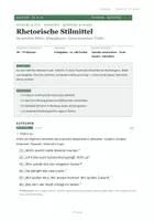 Vorschau - Arbeitsblätter - Rhetorische Stilmittel erkennen und deuten | Deutsch Klasse 9/10 - Seite 1