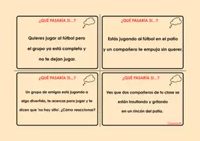 Vista previa - Refuerzo / NEE / Materiales de apoyo - Tarjetas de Resolución de Conflictos y Pragmática - página 2