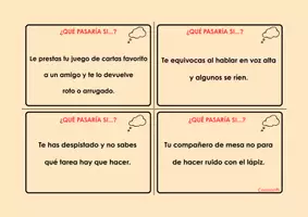 Vista previa - Refuerzo / NEE / Materiales de apoyo - Tarjetas de Resolución de Conflictos y Pragmática - página 3