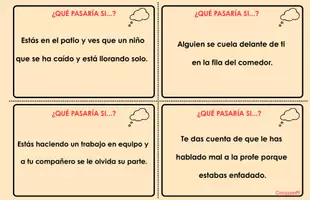 Vista previa - Refuerzo / NEE / Materiales de apoyo - Tarjetas de Resolución de Conflictos y Pragmática - Portada
