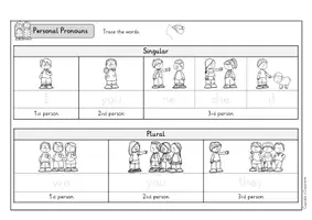 Aperçu - Feuilles d'exercices - Anglais - Feuilles d'exercices - Personal Pronouns - Les Pronoms Sujets - Page 3