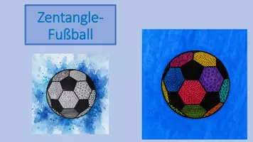 Vorschau - Stundenentwürfe - Zentangle-Fußball - Kunst für zwischendurch - Seite 1