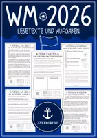 Vorschau - Arbeitsblätter - Fußball WM 2026 - Lesetexte & Textverständnis Aufgaben - Deckblatt