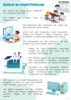 Vorschau - Merkblätter - Regeln Computerraum - Deckblatt