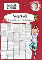 Vorschau - Arbeitsblätter - Sommerferien Deutsch | Ferienheft Deutsch Klasse 2 - Deckblatt