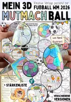 Vorschau - Arbeitsblätter - Fußball WM 2026 - Kreativpaket Grundschule Klasse 1–5 - Seite 1