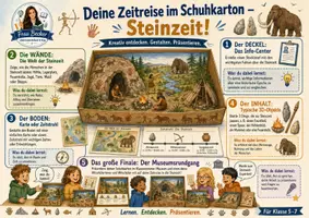 Vorschau - Stundenentwürfe - Steinzeit Komplettpaket | Arbeitsheft, Video-Beobachtung & Schuhkarton-Projekt | Klasse 4, 5, 6 - Seite 2