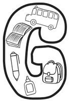Vista previa - Manualidades / Dibujos para colorear - Letrero para Colorear "GRACIAS" – Detalle para el Día del Maestro o Fin de Curso - página 3