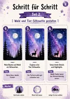 Vorschau - Stundenentwürfe - Kunst: Mondschein Wald mit Tier Silhouette - Seite 3