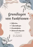Vorschau - Stundenentwürfe - Grundlagen von Funktionen - fertiges Unterrichtsmaterial - Deckblatt