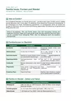 Vorschau - Arbeitsblätter - Familie heute - Formen, Wandel & rechtlicher Rahmen - Seite 1