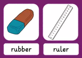 Vorschau - Bildkarten - school things_Bild- und Wortkarten, Satzstrukturen - Seite 2