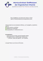 Vorschau - Arbeitsblätter - WSR-02 - Wortsuchrätsel - Stoffklassen der Organischen Chemie - Deckblatt