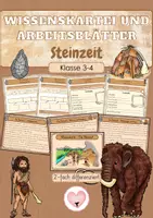Vorschau - Arbeitsblätter - Steinzeit - Deckblatt