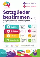 Vorschau - Arbeitsblätter - Satzglieder bestimmen: Subjekt, Prädikat & Umstellprobe · Deutsch Klasse 5/6 - Deckblatt