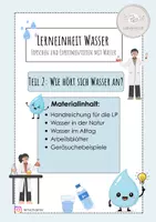 Vorschau - Stundenentwürfe - Lerneinheit Wasser - Wie hört sich Wasser an? Teil 2 - Deckblatt