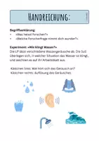 Vorschau - Stundenentwürfe - Lerneinheit Wasser - Wie hört sich Wasser an? Teil 2 - Seite 1