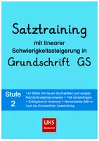 Vorschau - Arbeitsblätter - Satztraining in Grundschrift Stufe 2: weitgehend lautgetreue Wörter - Deckblatt