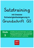 Vorschau - Arbeitsblätter - Satztraining in Grundschrift Stufe 3: Zischlaute und Schärfungen - Deckblatt