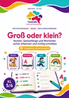 Vorschau - Arbeitsblätter - Groß- und Kleinschreibung üben – Nomen erkennen und richtig schreiben | Deutsch Klasse 5/6 - Deckblatt