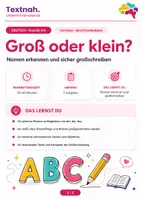 Vorschau - Arbeitsblätter - Groß- und Kleinschreibung üben – Nomen erkennen und richtig schreiben | Deutsch Klasse 5/6 - Seite 1