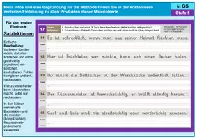 Vorschau - Arbeitsblätter - Satztraining in Grundschrift Stufe 5: steile Herausforderungen - Seite 1