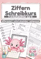 Vorschau - Arbeitsblätter - Ziffer 5 Grundschule – Graphomotorik, Mengen erfassen und Zahlverständnis Ziffernschreibkurs 5 - Deckblatt