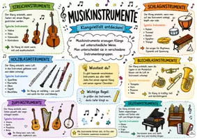 Vorschau - Arbeitsblätter - Poster "Musikinstrumente" mit Arbeitsblatt - Musik Jg.4-6 - Seite 2