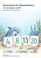 Vorschau - Arbeitsblätter - Rechenrätsel bis 20 | Mathematik Klasse 1 | 5 Arbeitsblätter als PDF - Deckblatt