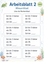 Vorschau - Arbeitsblätter - Rechenrätsel bis 20 | Mathematik Klasse 1 | 5 Arbeitsblätter als PDF - Seite 2