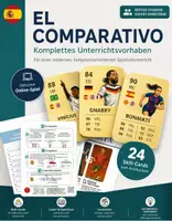 Vorschau - Unterrichtsreihen - "El comparativo / El superlativo" – Fußball Edition | Komplettes Unterrichtsvorhaben · WM 2026 - Deckblatt