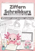 Vorschau - Arbeitsblätter - Ziffern schreiben lernen die 6 - Ziffernschreibkurs zur 6 Klasse 1 - Deckblatt