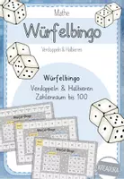 Vorschau - Spiele - Würfelbingo - Verdoppeln und Halbieren - Zahlenraum bis 100 - Deckblatt