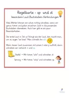 Vorschau - Arbeitsblätter - sch, sp, st - Laute - Buchstaben - Klasse 1-2 - Regelkarte + Arbeitsblätter - Seite 2