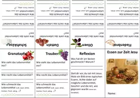 Vorschau - Arbeitsblätter - BuddyBook Essen zur Zeit Jesu - Deckblatt