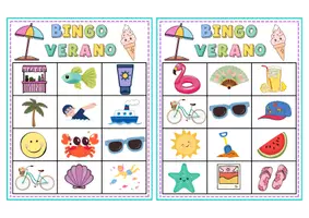 Vista previa - Juegos / Gamificación - BINGO VERANO (FINAL DE CURSO) - página 3