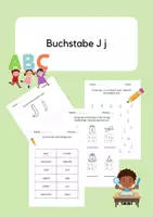 Vorschau - Arbeitsblätter - Buchstabeneinführung J - Deckblatt