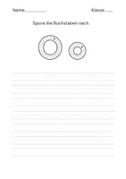 Vorschau - Arbeitsblätter - Buchstabeneinführung O - Seite 1