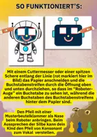 Vorschau - Spiele - Lesen lernen mit Silben – Silben Roboter zum Verblenden von Lauten | Buchstaben & Silben spielerisch üben - Seite 2