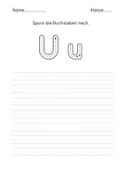 Vorschau - Arbeitsblätter - Buchstabeneinführung U - Seite 1