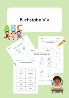Vorschau - Arbeitsblätter - Buchstabeneinführung V - Deckblatt
