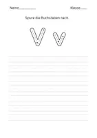 Vorschau - Arbeitsblätter - Buchstabeneinführung V - Seite 1