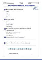 Vorschau - Test - Alan Gratz Refugee - Reading Comprehension Homework Assessments - Seite 3