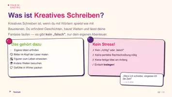 Vorschau - Stundenentwürfe - Kreatives Schreiben Grundschule – Interaktive Präsentation und Arbeitsblätter für Klasse 3/4 - Seite 2