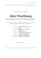 Vorschau - Stundenentwürfe - Akte Wartburg – Escape Room zu Minnesang, Mittelalter und höfischen Werten - Seite 1