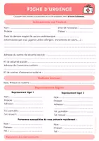Aperçu - Outils du professeur - Fiches : suivi de scolarité - urgence - renseignements - Page 3